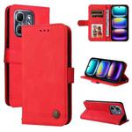 For Infinix Hot 50i / Smart 9 Skin Feel Life Tree Metal Button Leather Phone Case(Red)