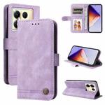 For Infinix Note 40 5G Skin Feel Life Tree Metal Button Leather Phone Case(Purple)