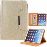 For iPad mini 6 / mini 2024 Hardware Buckle Smart Leather Tablet Case(Glitter Gold)