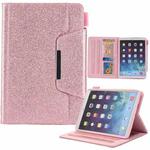For iPad mini 6 / mini 2024 Hardware Buckle Smart Leather Tablet Case(Glitter Rose Gold)