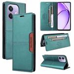 For OPPO A3x 5G / 4G GQUTROBE G01 RFID Anti-theft Leather Phone Case(Green)