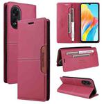 For OPPO A38 4G / A18 GQUTROBE G01 RFID Anti-theft Leather Phone Case(Red)