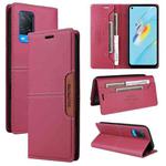 For OPPO A54 4G / A16 GQUTROBE G01 RFID Anti-theft Leather Phone Case(Red)