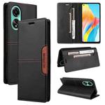 For OPPO A78 4G GQUTROBE G01 RFID Anti-theft Leather Phone Case(Black)