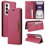 For OPPO Reno12 5G Global GQUTROBE G01 RFID Anti-theft Leather Phone Case(Red)