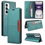 For OPPO Reno12 5G Global GQUTROBE G01 RFID Anti-theft Leather Phone Case(Green)