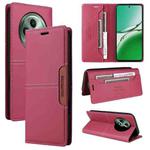 For OPPO Reno12 F 5G GQUTROBE G01 RFID Anti-theft Leather Phone Case(Red)
