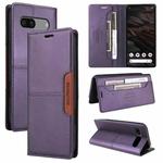 For Google Pixel 7a GQUTROBE G01 RFID Anti-theft Leather Phone Case(Purple)