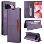 For Google Pixel 9 / 9 Pro GQUTROBE G01 RFID Anti-theft Leather Phone Case(Purple)