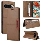 For Google Pixel 9 Pro XL GQUTROBE G01 RFID Anti-theft Leather Phone Case(Brown)