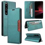 For Sony Xperia 1 III GQUTROBE G01 RFID Anti-theft Leather Phone Case(Green)