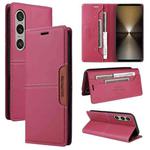 For Sony Xperia 1 VI GQUTROBE G01 RFID Anti-theft Leather Phone Case(Red)