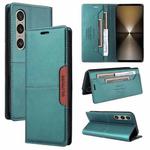 For Sony Xperia 1 VI GQUTROBE G01 RFID Anti-theft Leather Phone Case(Green)