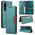 For Sony Xperia 5 III GQUTROBE G01 RFID Anti-theft Leather Phone Case(Green)