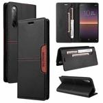 For Sony Xperia 10 II GQUTROBE G01 RFID Anti-theft Leather Phone Case(Black)