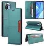 For Xiaomi Mi 11 Lite GQUTROBE G01 RFID Anti-theft Leather Phone Case(Green)