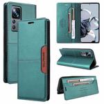 For Xiaomi 12T / 12T Pro GQUTROBE G01 RFID Anti-theft Leather Phone Case(Green)