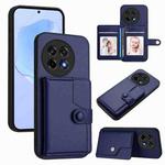 For OnePlus Ace 5 / Ace 5 Pro Button Card Bag RFID Anti-theft Phone Case(Blue)