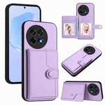 For OnePlus Ace 5 / Ace 5 Pro Button Card Bag RFID Anti-theft Phone Case(Purple)