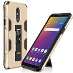 For LG Stylo 5 Soldier Armor Shockproof TPU + PC Magnetic Protective Case with Holder(Gold)