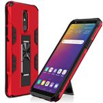 For LG Stylo 5 Soldier Armor Shockproof TPU + PC Magnetic Protective Case with Holder(Red)