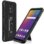 For LG Stylo 5 Soldier Armor Shockproof TPU + PC Magnetic Protective Case with Holder(Black)