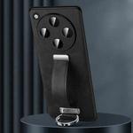 For OPPO Find X8 Pro SULADA PC + Leather Texture Skin Feel Shockproof Phone Case(Black)