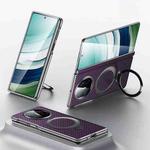 For Huawei Mate X5 / X3 SULADA Kevlar Texture MagSafe Magnetic Holder Phone Case(Purple)