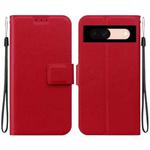 For Google Pixel 8a Ultra-thin Voltage Magnetic Buckle Leather Phone Case(Red)