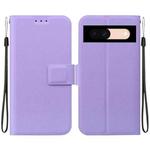 For Google Pixel 8a Ultra-thin Voltage Magnetic Buckle Leather Phone Case(Purple)