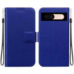 For Google Pixel 8a Ultra-thin Voltage Magnetic Buckle Leather Phone Case(Blue)