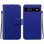 For Google Pixel 7a Ultra-thin Voltage Magnetic Buckle Leather Phone Case(Blue)