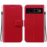 For Google Pixel 7 Ultra-thin Voltage Magnetic Buckle Leather Phone Case(Red)