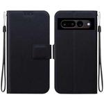 For Google Pixel 7 Ultra-thin Voltage Magnetic Buckle Leather Phone Case(Black)