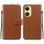 For OnePlus Nord CE 3 Lite / Nord N30 Ultra-thin Voltage Magnetic Buckle Leather Phone Case(Brown)