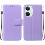 For OnePlus Nord 3 / Ace 2V Ultra-thin Voltage Magnetic Buckle Leather Phone Case(Purple)