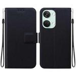 For OnePlus Nord 3 / Ace 2V Ultra-thin Voltage Magnetic Buckle Leather Phone Case(Black)