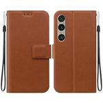 For Sony Xperia 1 VI Ultra-thin Voltage Magnetic Buckle Leather Phone Case(Brown)