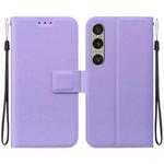 For Sony Xperia 1 VI Ultra-thin Voltage Magnetic Buckle Leather Phone Case(Purple)