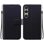 For Sony Xperia 1 VI Ultra-thin Voltage Magnetic Buckle Leather Phone Case(Black)