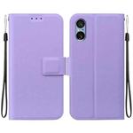 For Sony Xperia 5 V Ultra-thin Voltage Magnetic Buckle Leather Phone Case(Purple)