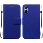 For Sony Xperia 5 V Ultra-thin Voltage Magnetic Buckle Leather Phone Case(Blue)