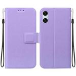 For Sony Xperia 10 VI Ultra-thin Voltage Magnetic Buckle Leather Phone Case(Purple)