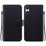 For Sony Xperia 10 VI Ultra-thin Voltage Magnetic Buckle Leather Phone Case(Black)