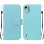 For Nokia C12 Ultra-thin Voltage Magnetic Buckle Leather Phone Case(Green)
