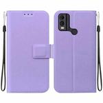 For Nokia C22 Ultra-thin Voltage Magnetic Buckle Leather Phone Case(Purple)