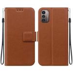 For Nokia G21 / Nokia G11 Ultra-thin Voltage Magnetic Buckle Leather Phone Case(Brown)
