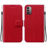 For Nokia G21 / Nokia G11 Ultra-thin Voltage Magnetic Buckle Leather Phone Case(Red)