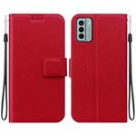For Nokia G22 Ultra-thin Voltage Magnetic Buckle Leather Phone Case(Red)