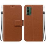 For Nokia XR21 Ultra-thin Voltage Magnetic Buckle Leather Phone Case(Brown)